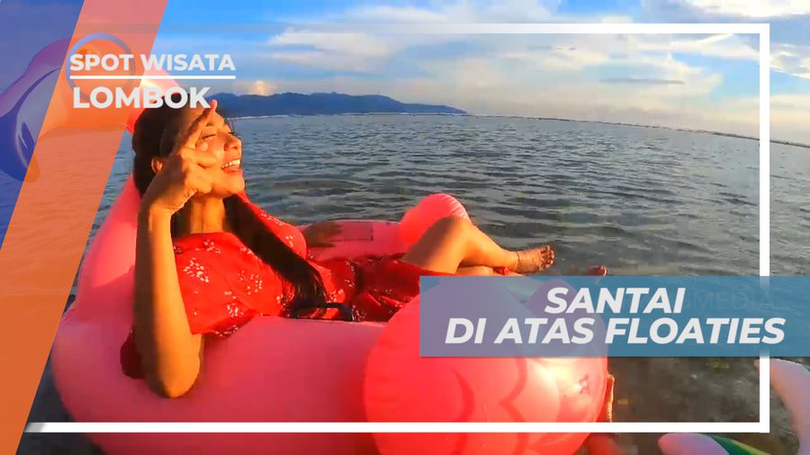 Bersantai Menikmati Hangatnya Sinar Matahari Pantai Pink Coco, Lombok