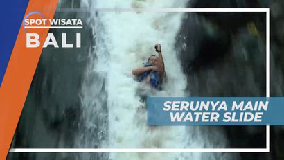 Meluncur di Derasnya Air Terjun, Bali
