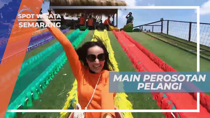 Perosotan Pelangi, Wahana Asik di Dusun Semilir Semarang
