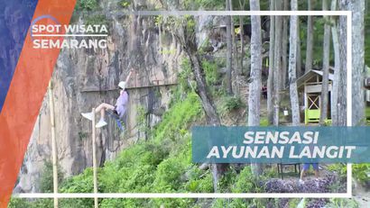 Sensasi Berayun di Tepi Tebing, Wahana Ayunan Langit Semarang