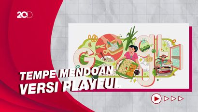 Warna-warni Tempe Mendoan Mejeng di Google Doodle Hari Ini