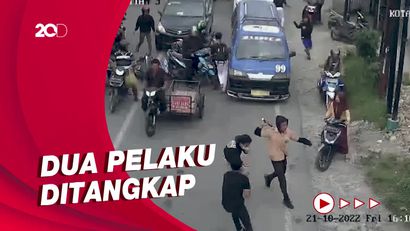 Aksi Sekelompok Pelajar di Medan Begal Pengendara Motor di Siang Bolong