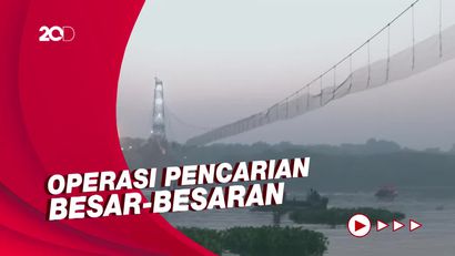 Ada 400 Orang di Jembatan Roboh India, Pencarian Diintensifkan