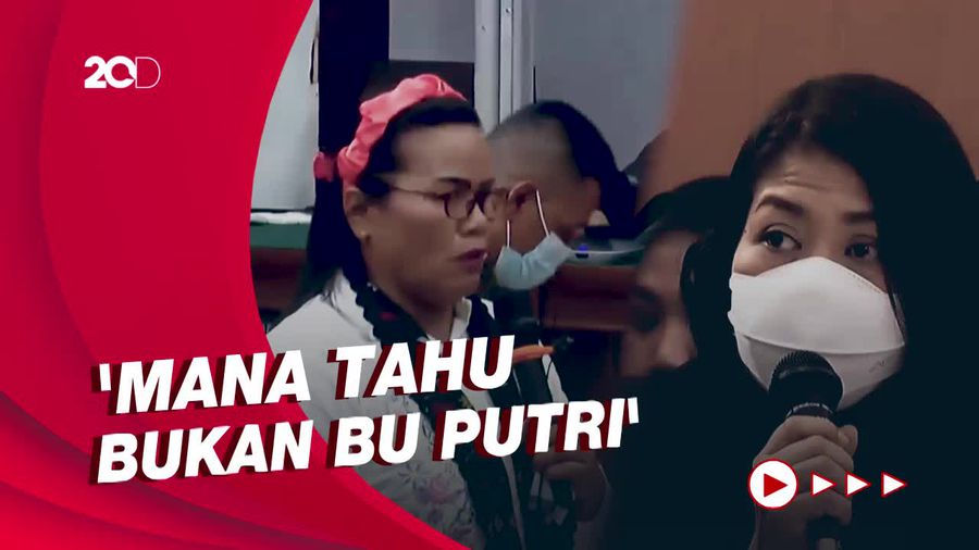Saat Tante Yosua Minta Hakim Buka Masker Putri