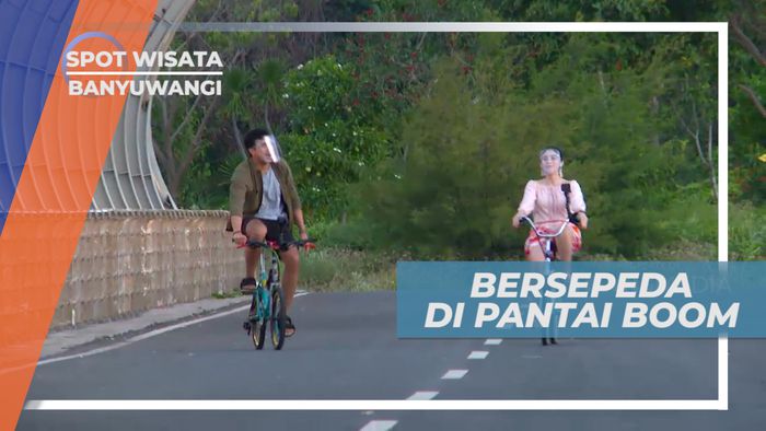 Serunya Bersepeda Mengujungi Jembatan Cantik di Tepi Pantai Boom, Banyuwangi