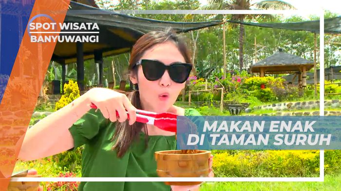 Menikmati Makan Sian Dengan Menu Lezat di Tengah Taman, Banyuwangi