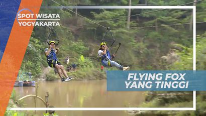 Flying Fox dengan Ketinggian Luar Biasa di Air Terjun Srigethuk, Yogyakarta