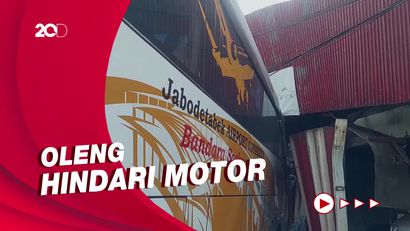 Pengakuan Sopir Bus Usai Tabrak Showroom Mobil di Jaktim