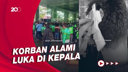 Driver Ojol Geruduk Multivision Tower Buntut Sekuriti Pukul Pakai Stik Golf