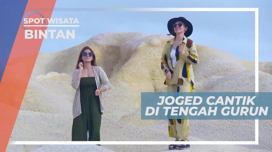 Asiknya Berdansa Ria di Gurun Telaga Biru Bintan Kepulauan Riau