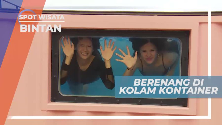 Kolam Kontainer, Tempat Unik Untuk Berenang, Bintan