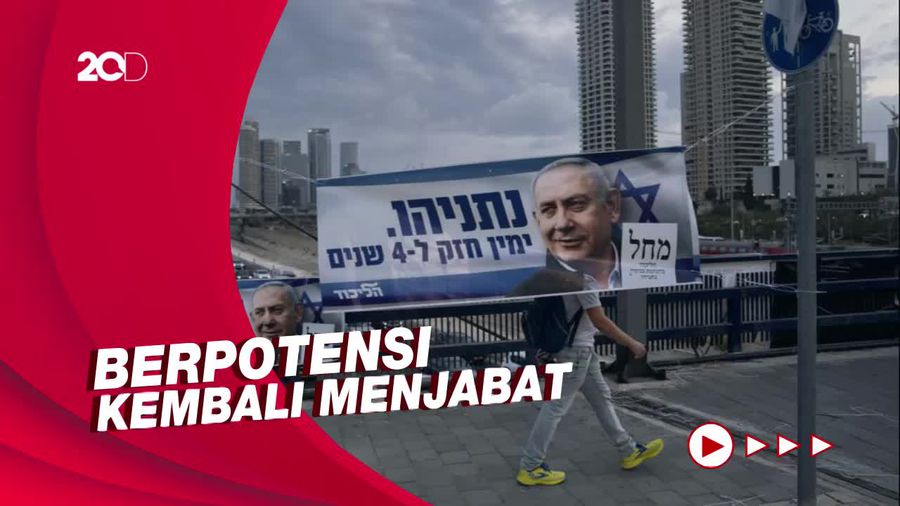 Benjamin Netanyahu Unggul dalam Hitung Cepat Pemilu Israel