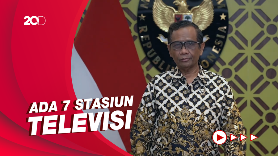 Mahfud Md Sampaikan Daftar Stasiun TV yang Masih Bandel Siaran Analog