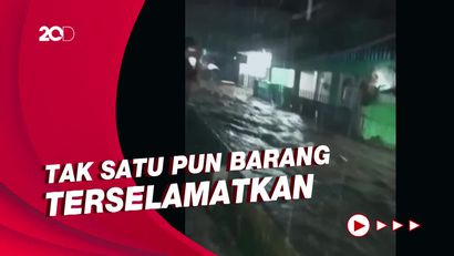 Pilu Korban Banjir di Banyuwangi, Rumah Rata Disapu Air Bah
