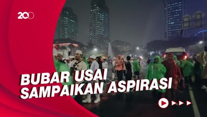 Massa Aksi 411 Bubar, Lalin di Sekitar Istana Kembali Dibuka