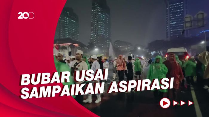 Massa Aksi 411 Bubar, Lalin di Sekitar Istana Kembali Dibuka