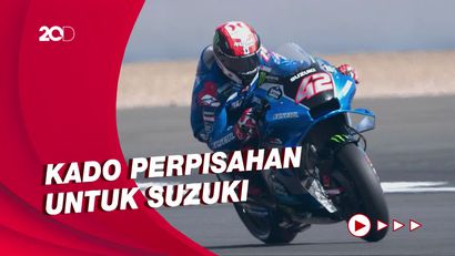Mulus Sejak Awal Balapan, Alex Rins Juara MotoGP Valencia