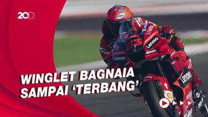 Senggolan Bagnaia vs Quartararo di MotoGP Valencia, Winglet Patah