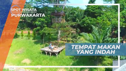 Santap Makan Sedap di Tengah Sawah, Purwakarta