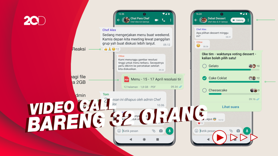 Fitur Baru Grup WhatsApp, Kini Bisa Bikin Polling