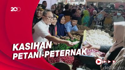 Mendag Zulhas Kaget Harga Cabai dan Ayam di Makassar Terlalu Murah
