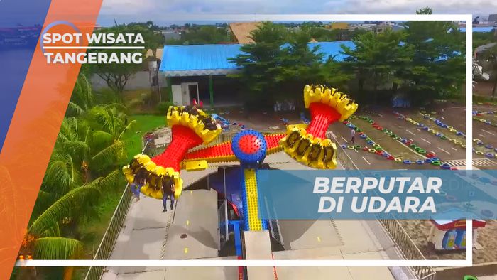 Uji Nyali, Bermain Wahana Techno Fly Serasa Berputar-putar di Udara, Tangerang