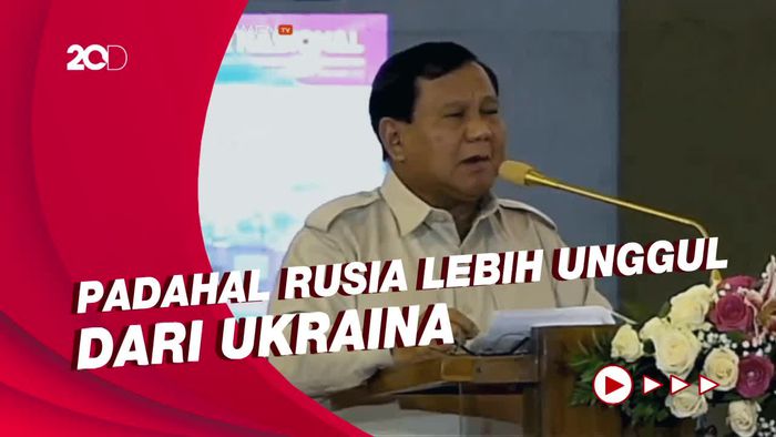 Prabowo Ungkap 5 Hal Kekalahan Serangan Udara Rusia dari Ukraina