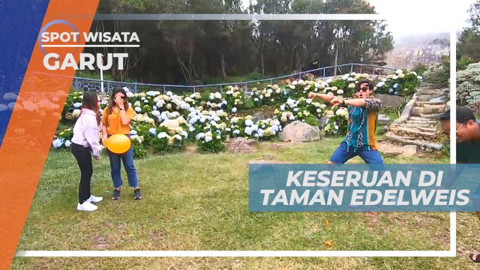 Seru-seruan Bermain Games di Taman Edelweis, Garut