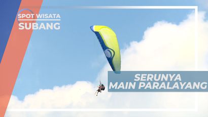 Menikmati Indahnya Pemandangan Alam Bukit Santiong Dari Udara, Subang