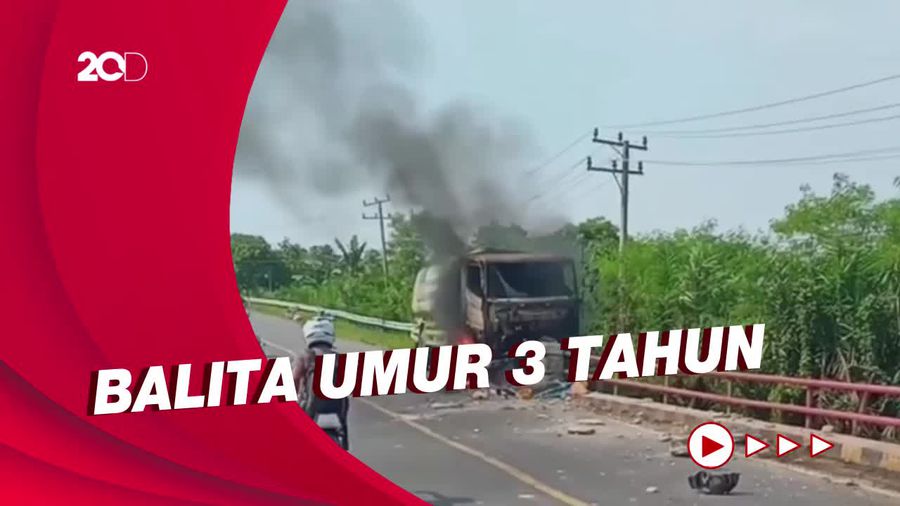 Kecelakaan Maut di Lampung, Ayah-Anak Tewas Terbakar