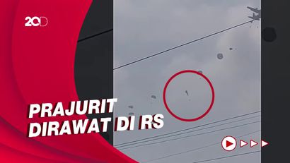 Detik-detik Parasut Prajurit TNI Tak Mengembang, Terjun dari 1.600 Kaki