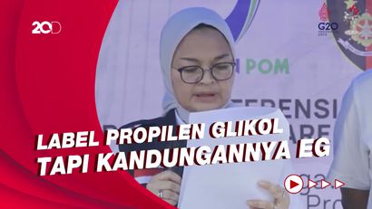 BPOM Temukan Tindak Pemalsuan Bahan Baku Pelarut Obat Sirup