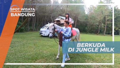Awali Pagi Dengan Berkuda Mengelilingi Area Perkemahan, Bandung