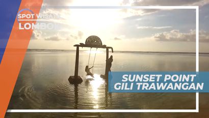Menjemput Sinar Senja di Sunset Point Gili Trawangan, Lombok
