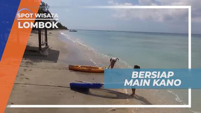 Dayung-dayung Jaga Keseimbangan Bermain Kano, Lombok