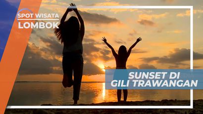 Pesona Keindahan Sinar Sunset di Gili Trawangan, Lombok