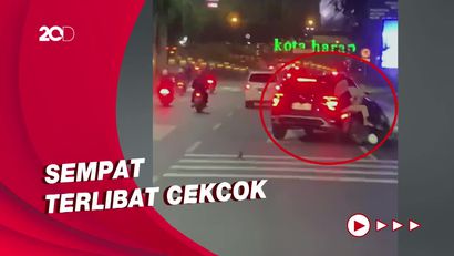 Detik-detik Anak Anggota DPRD Kota Bekasi Ditabrak Lari Pemobil