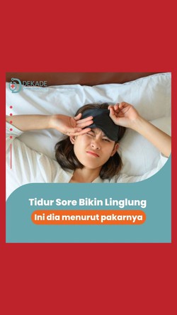 Tidur Sore Bikin Bodoh