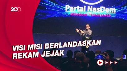 Anies Bicara Pentingnya Visi-Misi hingga Rekam Jejak di HUT NasDem