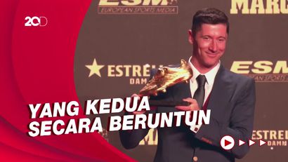 Lewandowski Raih Sepatu Emas Eropa Lagi!