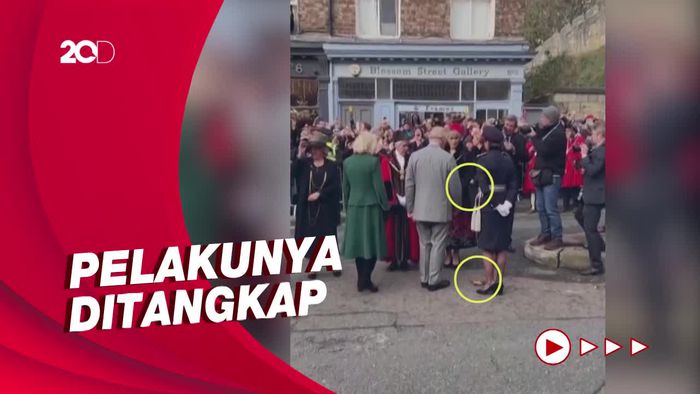 Detik-detik Raja Charles Dilempar Telur