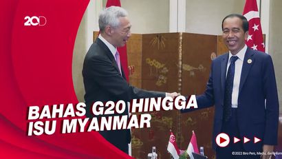 Momen Pertemuan Bilateral Presiden Jokowi dan PM Singapura