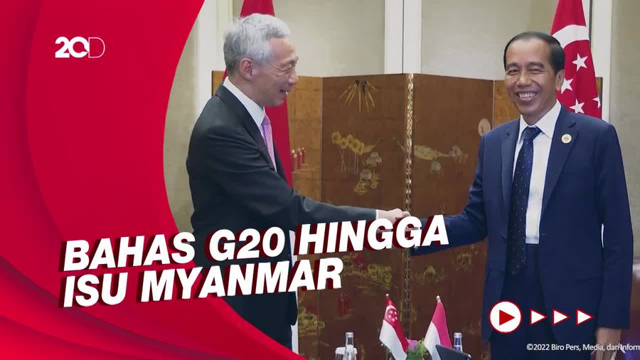 Momen Pertemuan Bilateral Presiden Jokowi dan PM Singapura