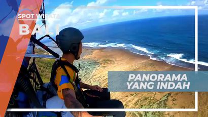 Terbang Dengan Paragliding Dari Timbis Flying Site Bali