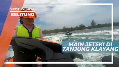 Uji Adrenalin Bermain Jetski di Tanjung Klayang Belitung