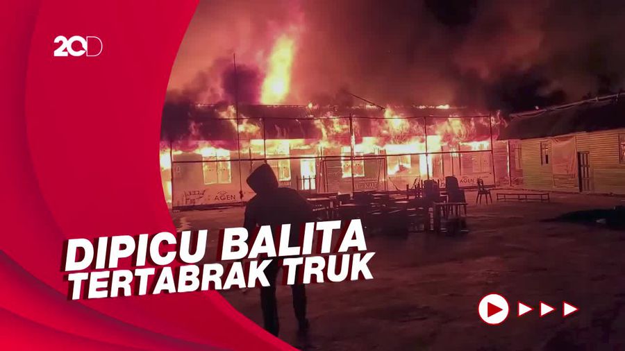 Penampakan Permukiman yang Dibakar saat Kerusuhan di Dogiyai