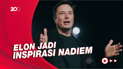 Momen Nadiem Makarim Jadi Fanboy Elon Musk