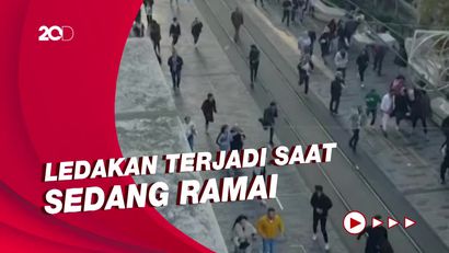 Kepanikan Usai Ledakan di Pusat Kota Istanbul