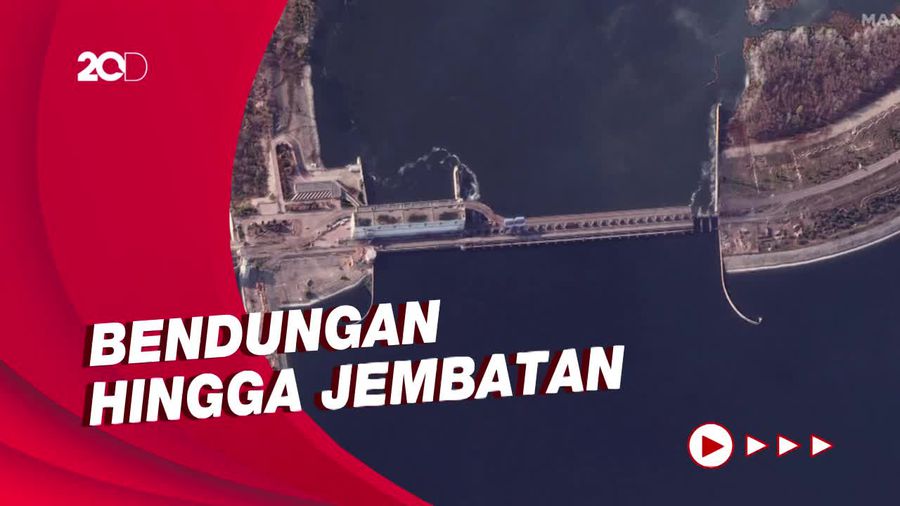 Kerusakan-kerusakan Infrastruktur di Kherson Akibat Ledakan