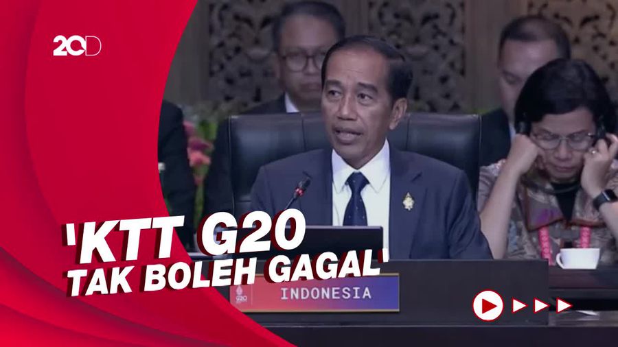 Buka G20, Jokowi: Hari Ini Mata Dunia Tertuju Kepada Kita
